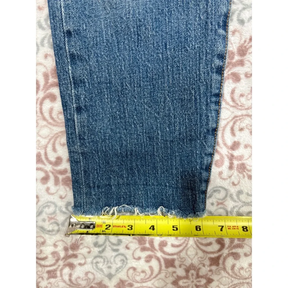 Levis 501 White Oak Cone Denim Jeans Blue Button Fly Raw Hem Mens 31 x 28